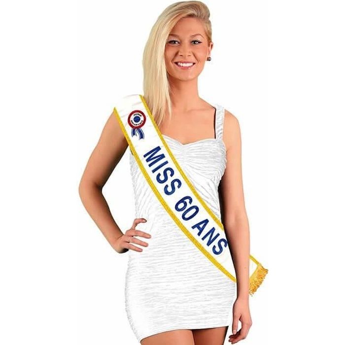 Cadeau de fête pour femme avec écharpe anniversaire 60 ans (x1) R/ECHB06