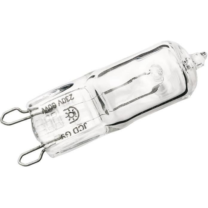 Ampoule capsule Hi-pin halogène G9 - 28 W - Lot de 2