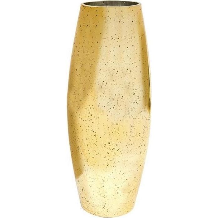 Vase haut métallisé or 30cm (x1) REF/VER2027