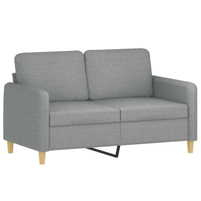BEAU Canapé à 2 places Gris clair 120 cm Tissu SS0000249901