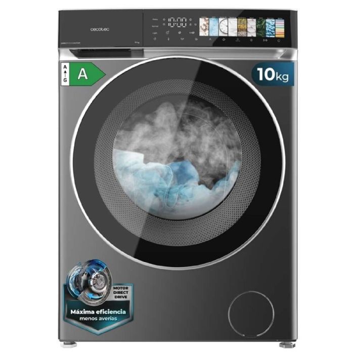 Cecotec Lave-linge 10Kg Chargement Frontal Bolero DressCode 10970 Direct Drive Steel. Moteur Direct Drive 1400RPM 11 Programmes - Cecotec