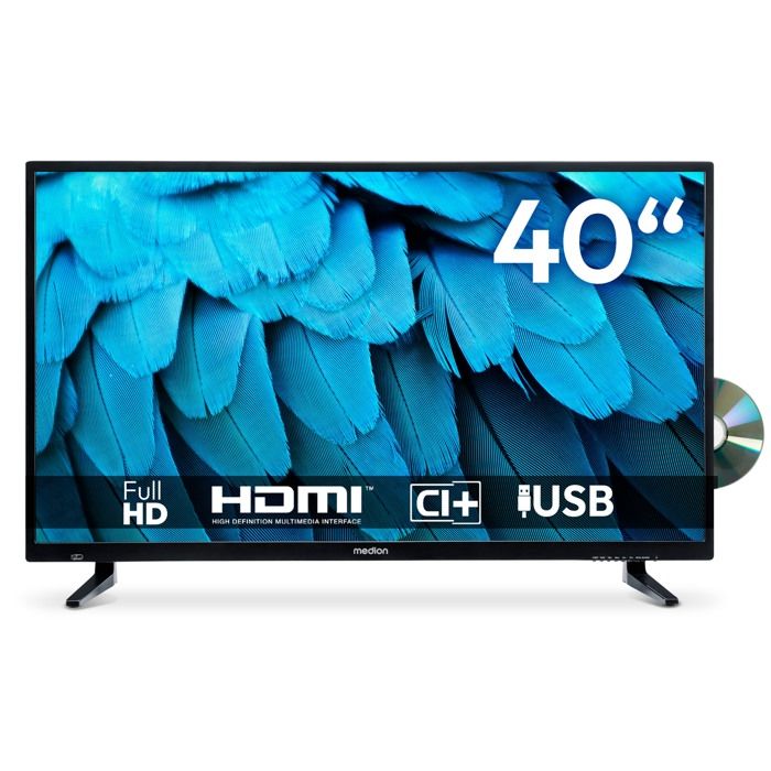 TV LED 40“ (100 cm) – MEDION MD840001 – Full HD 1980x1080 – 2xHDMI 1xUSB – DVD