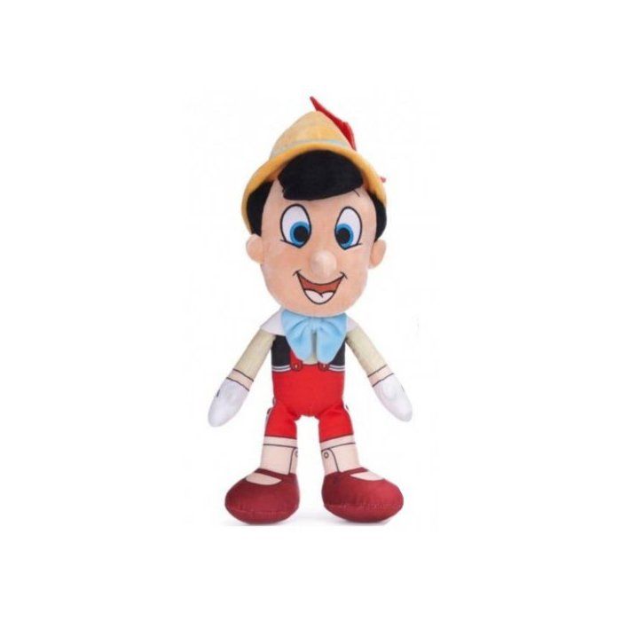 Peluche Pinocchio 37 cm - Doudou Collection - Set Jouet Enfant + 1 Carte Tigre