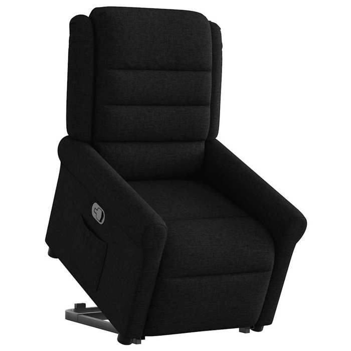 SARA@Fauteuil - Levage électrique - accoudoirs - inclinable noir tissu HO23776