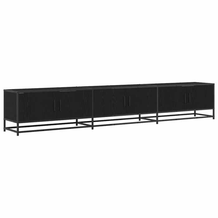 “RabaisMeuble TV/Armoire salon - Banc TV - KENNETH - Chêne noir 240 x 35 x 41 cm Bois dingénierie Août692071