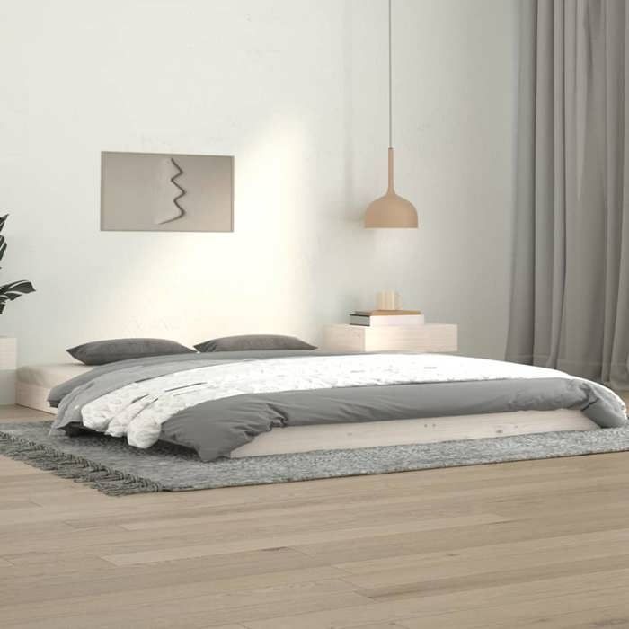 &Mode Lit 2 Personnes - BEWI - Structure de lit Adulte/enfant - sans ...