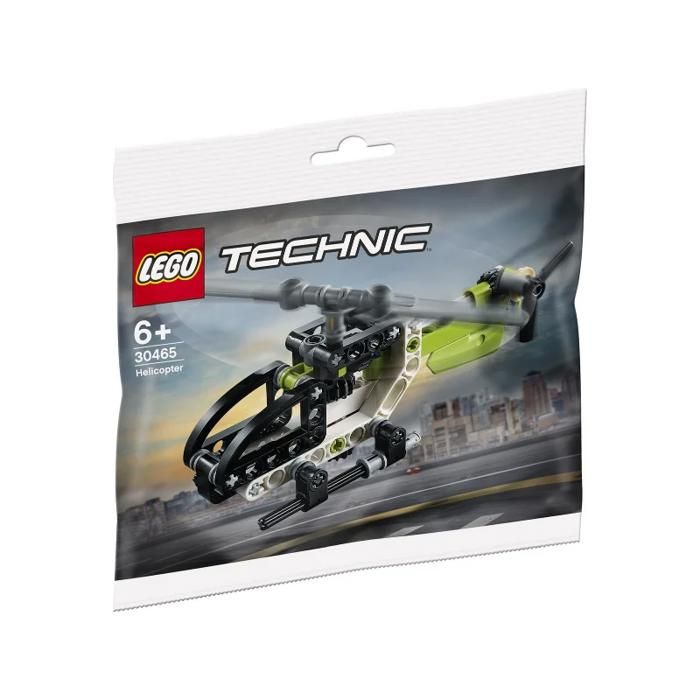Ensemble LEGO Technic - LEGO - 30465 Lhélicoptère - Noir - 70 pièces - Dès 6 ans
