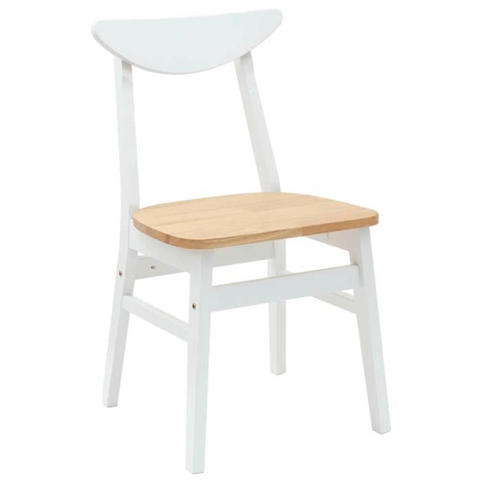 ShieldPro®Lot de 2 Chaises à manger Scandinaves - CLOUD - Meuble de Cuisine - 2 Personnes - Blanc 42x47.5x81 cm 1489526
