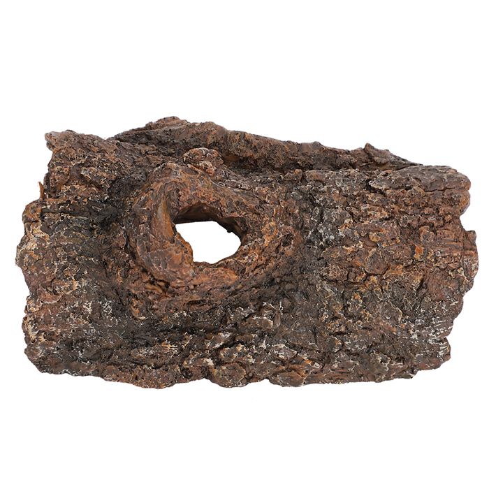 Shipenophy Grotte de simulation décorce darbre Grotte de cache de reptile amphibiens décorce darbre en jardin accessoire