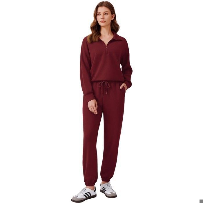 Survêtement 2 pièces - PINSPARK - Sweat zippé & pantalon - Bordeaux - Taille XXL - 4-way stretch