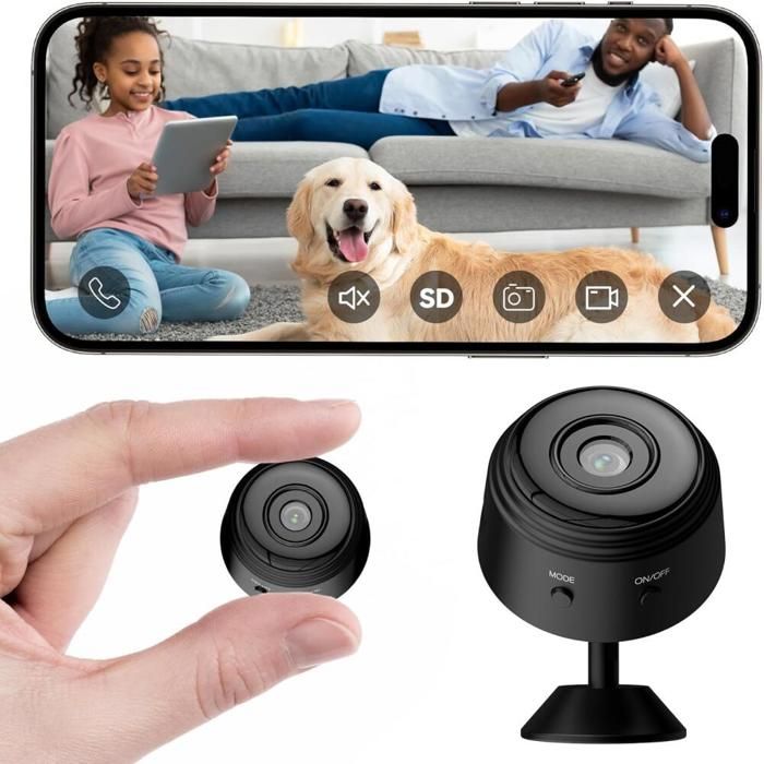 Générique Caméra de sécurité WiFi sans Fil extérieure intérieur 1080P