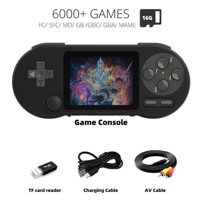 Consola Portátil Retro 4.3 Pulgadas Con 2000+ Juegos Gratis, Función MP4/MP5 Y Múltiples Emuladores – Regalo De Vacaciones Con Salida AV