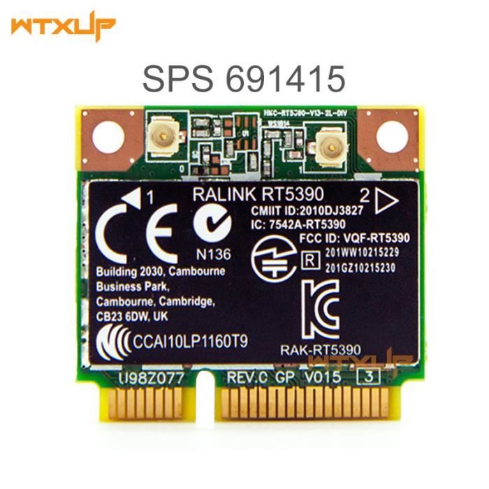 Carte WiFi Ralink RT5390 – Mini PCI-E Half Size – Pour Ordinateur Fixe SPS 630703-001 – Pas Pour Laptop