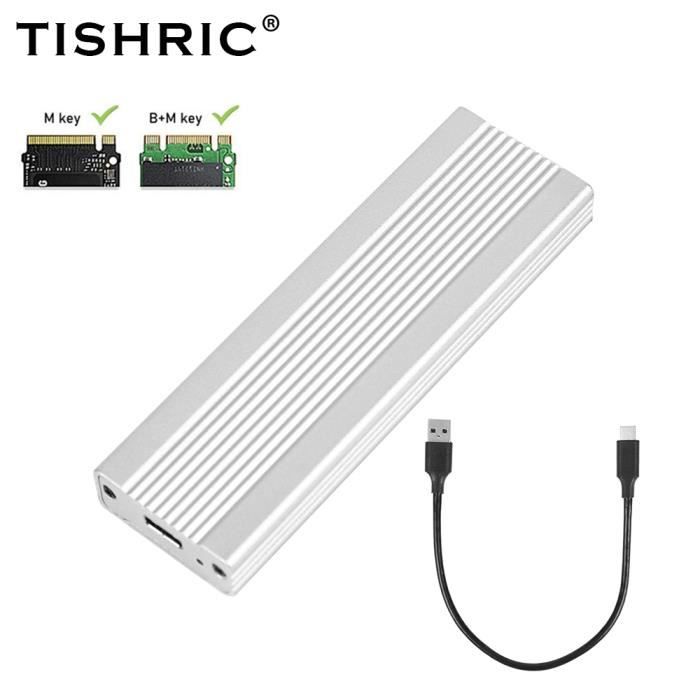 USB pour type C - TISHRIC M2 SSD Hdd Cas NVME Boîtier M.2 NVME SSD USB ...