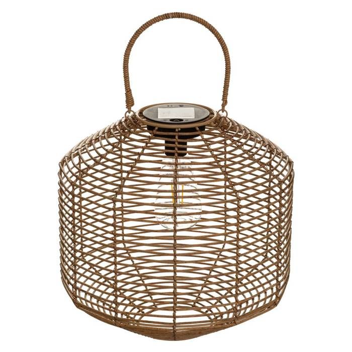 Lampe solaire Cuba beige H30cm - Atmosphera Créateur dintérieur