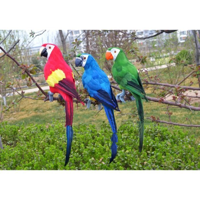 45 cm artificielle Perroquets Oiseaux réaliste principal décor Budge taxidermy