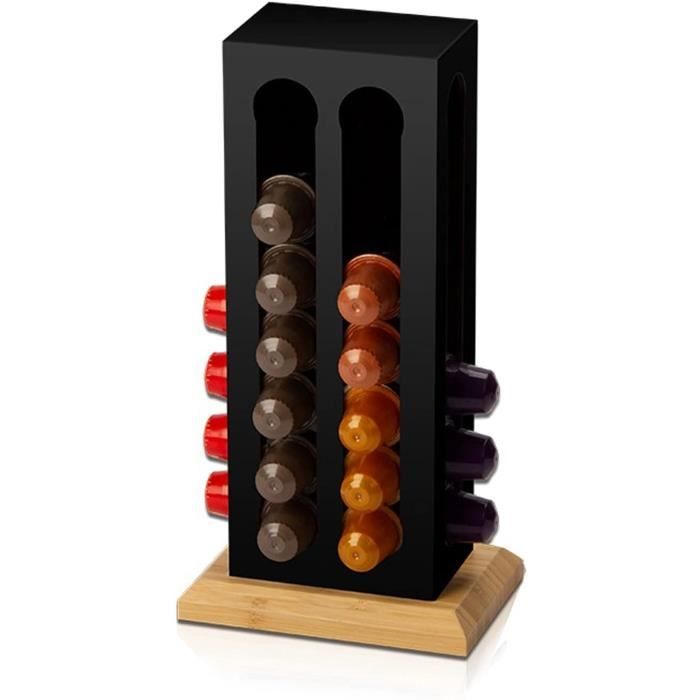 Support de capsules de café chromé, compatible avec 40 capsules