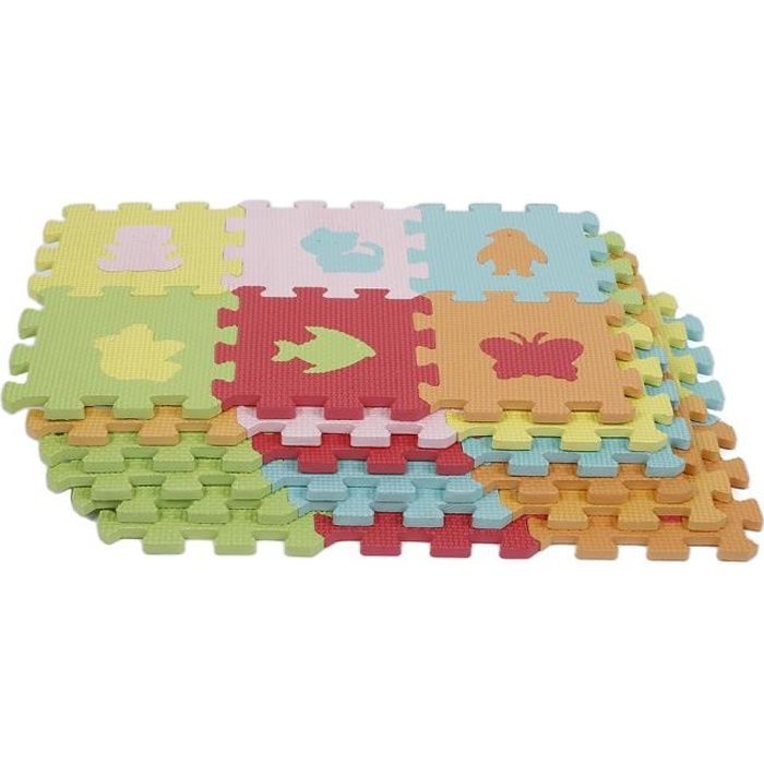 36pieces Puzzle Tapis Mousse Bebe Dalles 16x16 Cm Enfant Cdiscount Jeux Jouets