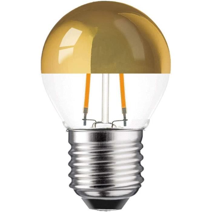 Ampoule LED effet miroir doré E27 4W