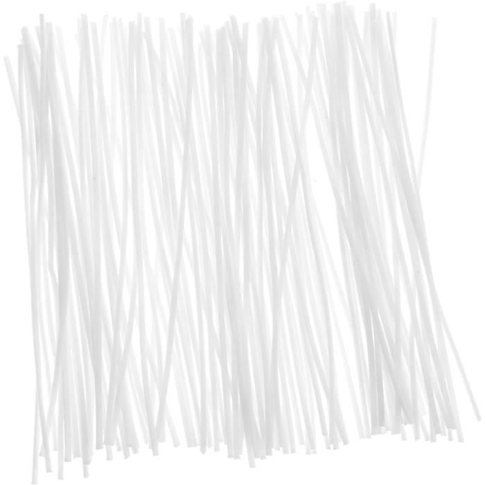 Lot De 20 Mèches à Bougie 8 Pouces – Noyau Coton, Fournitures DIY Fabrication