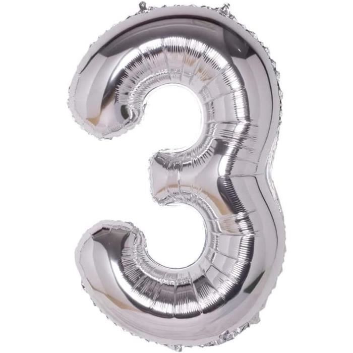 Ballon Chiffre En Papier Aluminium Géant 40 Pouces – Auto-gonflant, Pour Anniversaire, Mariage, Fête | Ballons Hélium