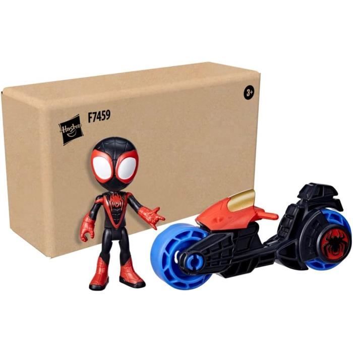 Jouet MARVEL Miles Morales avec Moto Figurine de super héros et moto Pour enfant de et plus