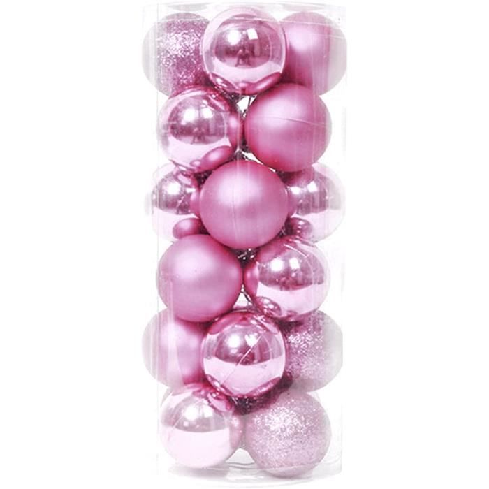 Boules De Noël Bleues Et Blanches Intérieur 6 Cm Décoration De