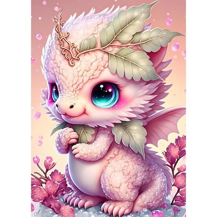 Kit Peinture Diamant 5D Adulte - Dessin Animé - DIY Décoration Murale - Diamants Ronds - Toile 30x40cm