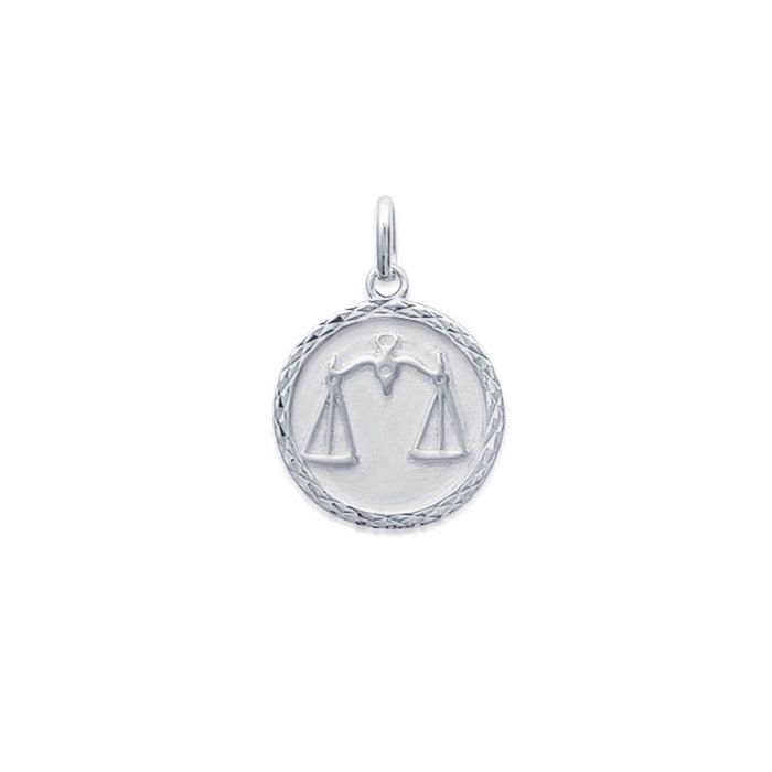 Pendentif Balance - Signe astrologique n°2 - Argent Pendentif Balance - Signe astrologique n°2 - Argent