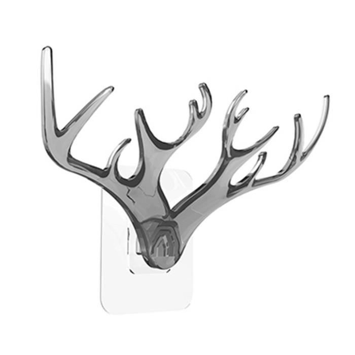 Extra Large Aluminium Metal Chrome Stag Deer Bois Ornement Décoration Murale