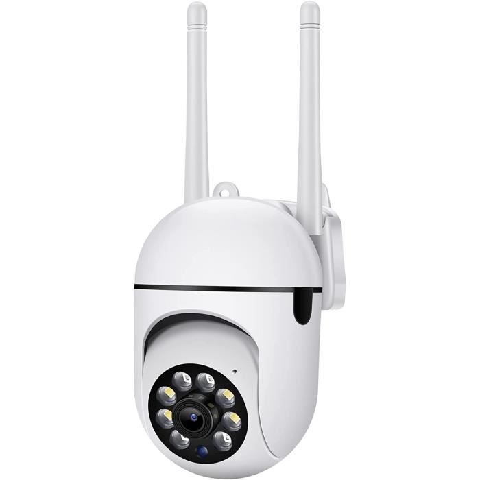 Caméra de sécurité extérieure, caméra de sécurité panoramique sans Fil 5G WiFi avec Vue à 360°, caméra de Surveillance à Domic[1188]