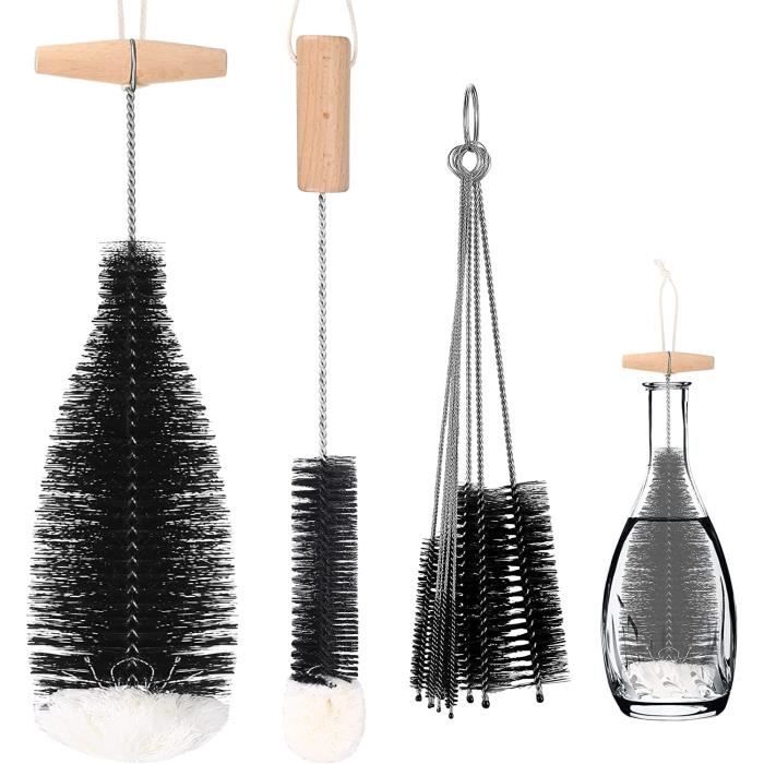 Diwoker Brosse à Bouteille Pour Bouteilles En Verre Nettoyeur De