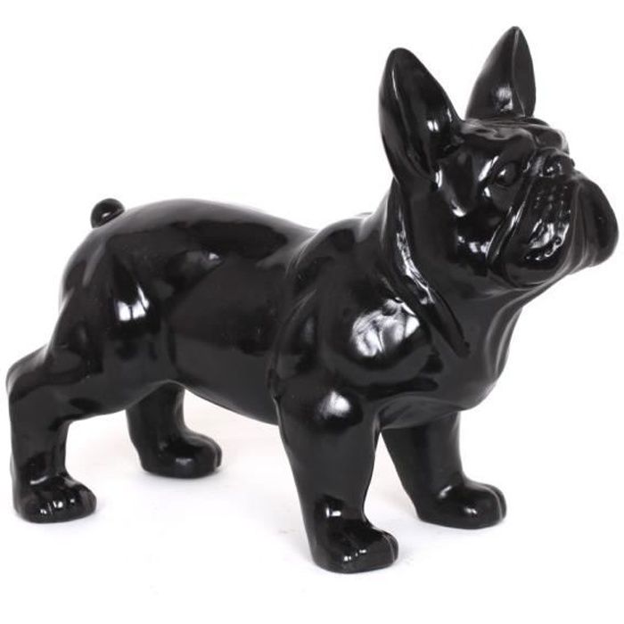 Statue Chien Bouledogue Francais Noir En Resine 45 Cm Cdiscount Maison Statue Chien Bouledogue Francais Noir En Resine 45 Cm Cdiscount Maison
