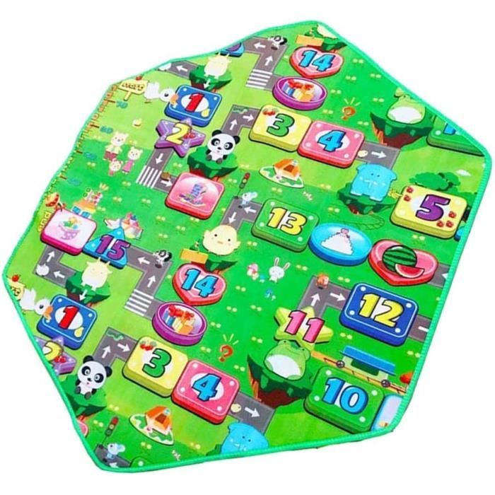 Tapis de Jeu Rampant Double Face épais pour Bébé, Tapis de Sol pour ToutPetits, Animal[934
