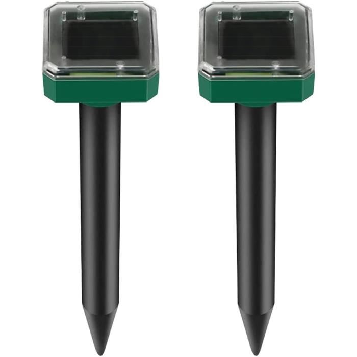 Répulsif Taupe Solaire à Ultrason 4 Pièces, Répulsif Solaire à