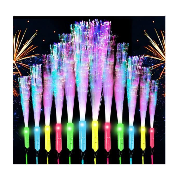 Bâtons lumineux - Multicolores - 12PCS - 3 Modes Clignotants - Pour enfants - Fête et événements