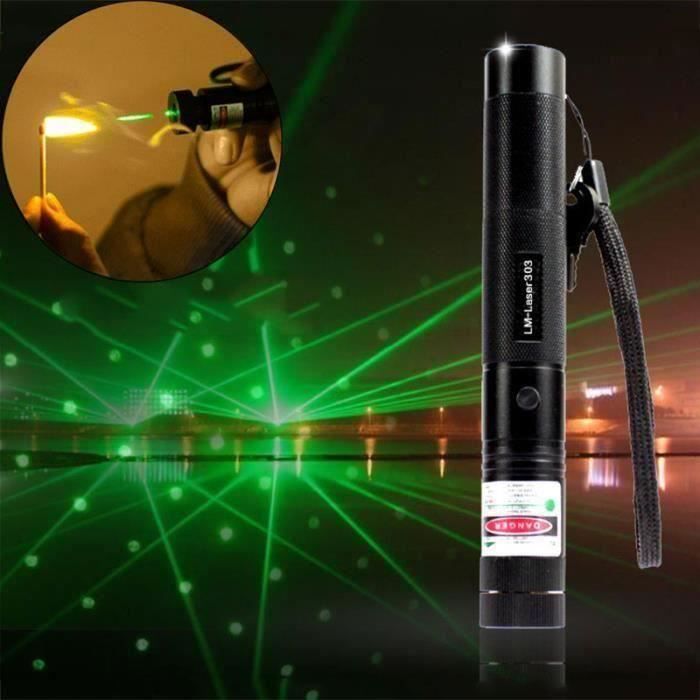 lampe de poche puissant pointeur laser brûlant puissant pointeur laser vert pop ballon astronomie pointeurs laser stylos - s07476