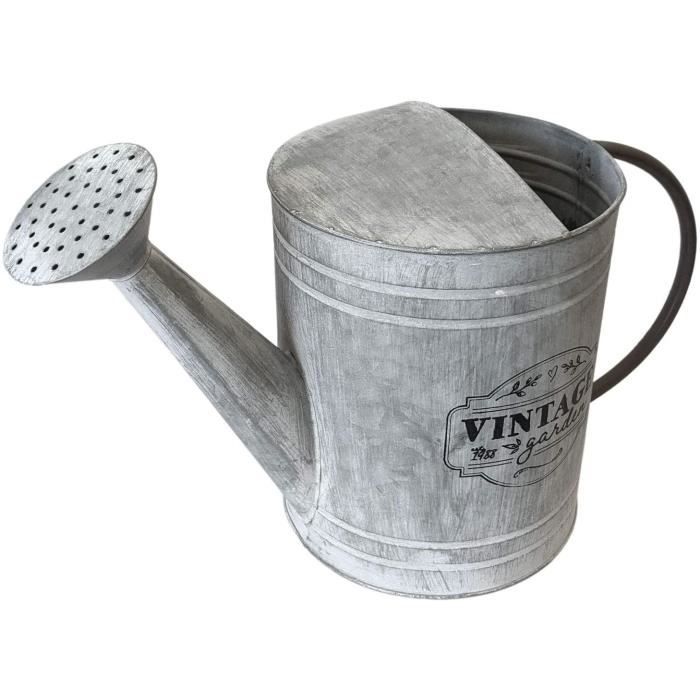 Arrosoir décoratif vintage Garden 40 x 19 x 26 cm Zinc gris - Théière
