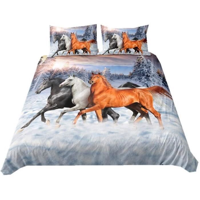 housse de couette cheval