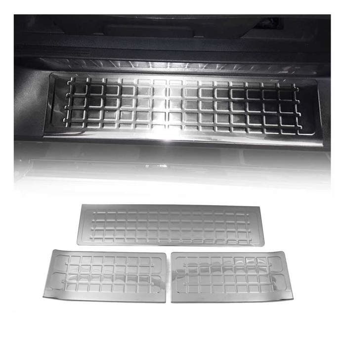 Protections De Seuil De Porte - Peugeot - Lot De 4 - Acier Inoxydable - Ultra-fines - Métallique Argenté - Auto