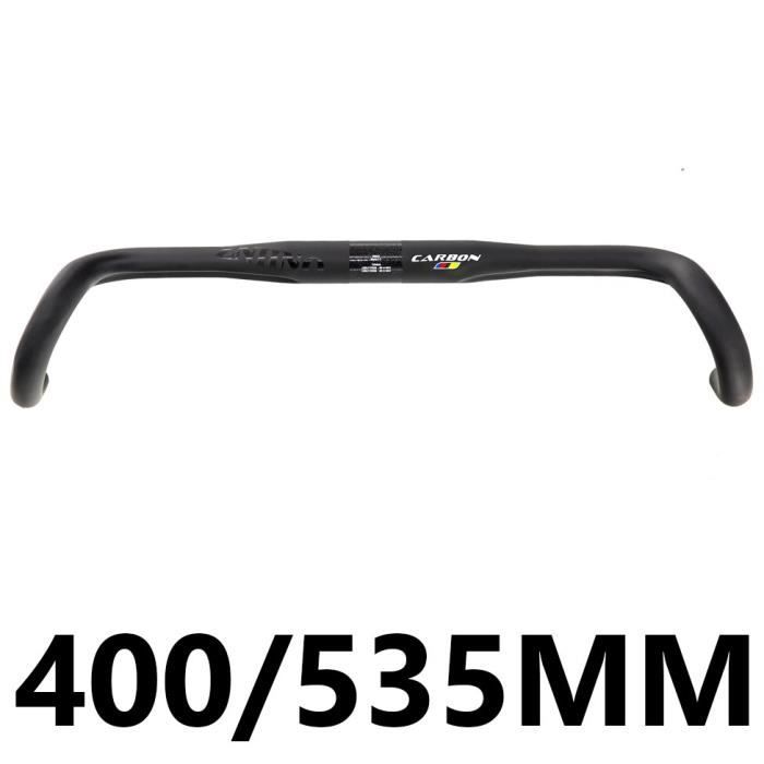 Guidon De Vélo De Course En Carbone TOSEEK - Potence Intégrée, Drops - Largeurs 400/420/440 Mm - Neuf, Compatible Universel