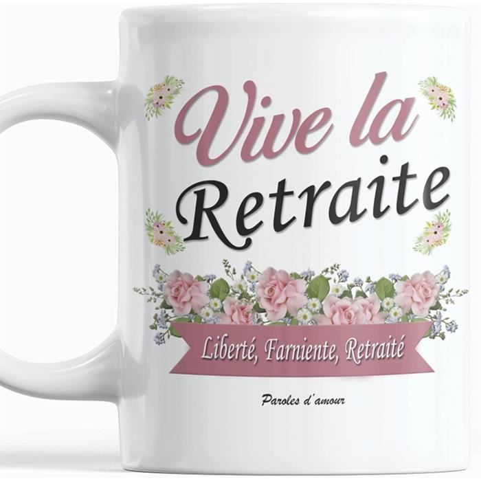 Cadeau Retraite Femme Tasse Cadeau Pour Une Collègue Retraitée Mes Vive La  Retraite Tasse Originale Féminin Départ Retraite Hum[611] - Cdiscount  Puériculture & Eveil Bébé