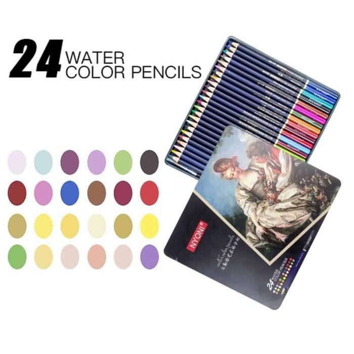 CRAYONS DE COULEUR Professionnel 72 Dessin Crayon De Bois Set PréAiguisés Avec M EUR 33,23 - FR