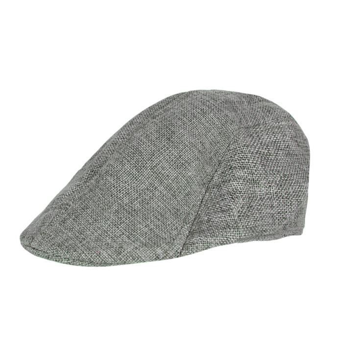 Béret Unisexe Rétro La Vogue - Peluche Douce, 6 Couleurs (vert, Kaki, Bleu, Noir, Gris, Violet), Tour De Tête 58cm - 3