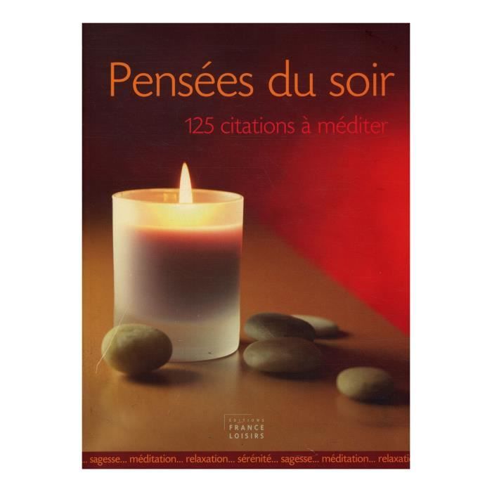 125 Citations A Mediter Pensees Du Soir Collectif Ref Achat Vente Livre Parution Pas Cher Cdiscount