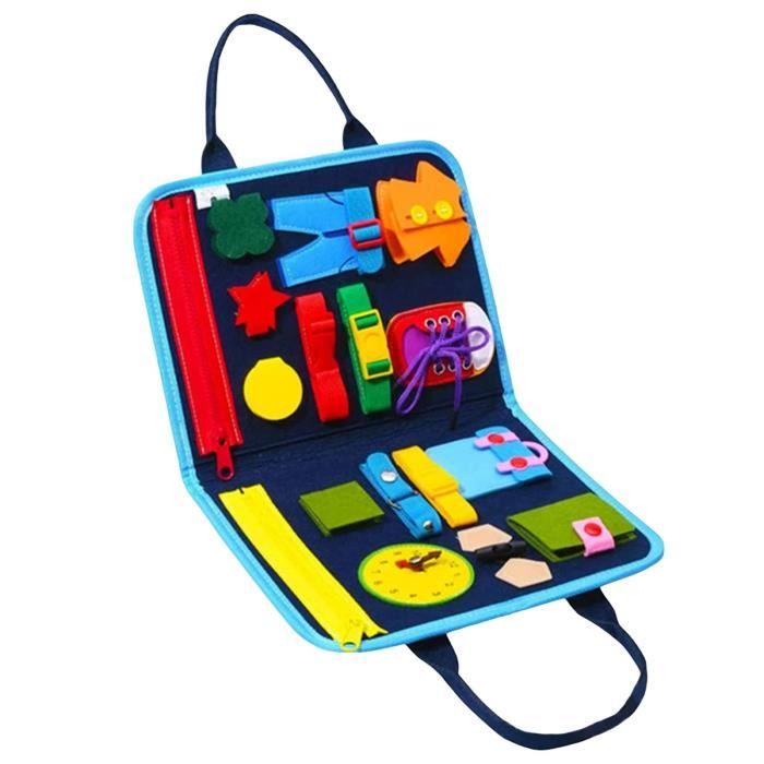 Planche Busy Board Montessori En Bois – Jouet Éducatif Sensoriel Et Motricité Fine Pour Tout-Petits