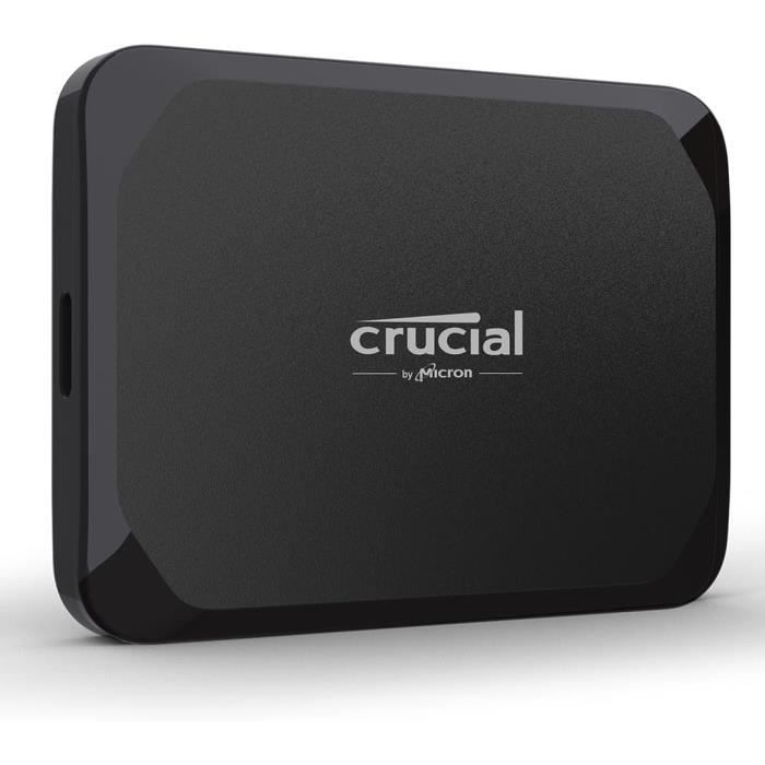 Crucial Disque SSD Externe Portable - X9 - 2 To - USB-C 3.2 - Résistant aux chutes jusquà 2m