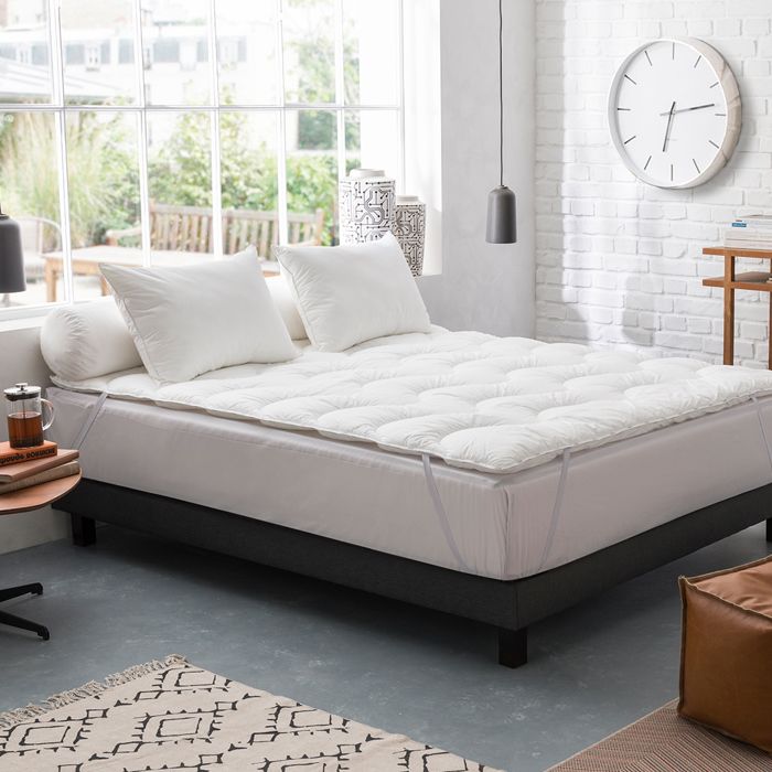 Surmatelas Highperformance Luxueux Anti Acariens 140 190 Blanc Cdiscount Maison