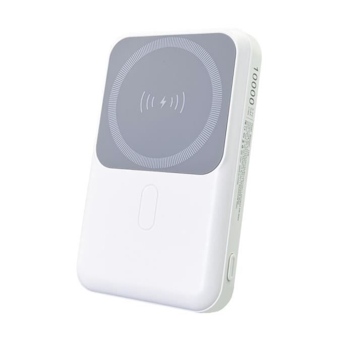 Batterie Externe Dbasne Ultra Fine Avec Charge Sans Fil Magnétique - Power Bank Rapide USB-C - Portable Et Léger
