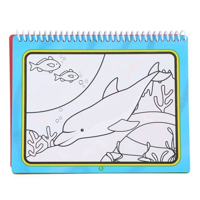 4 Livres De Dessin Magique à L'eau - Stylos Inclus, Coloriage Réutilisable Pour Enfants